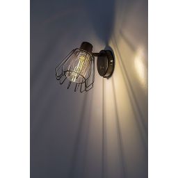 Rabalux Emerencia kinkiet 1x40 W czarny-przydymiony 73067