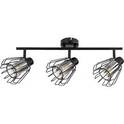 Rabalux Emerencia lampa podsufitowa 3x40 W czarna-przydymiona 73069