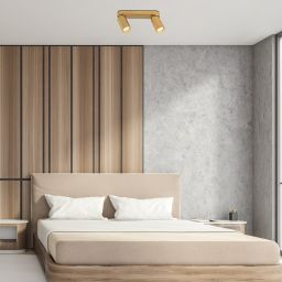 Rabalux Mirina lampa podsufitowa 2x5 W złota 73076