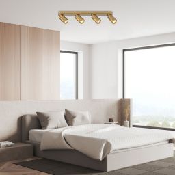 Rabalux Mirina lampa podsufitowa 4x5 W złota 73078