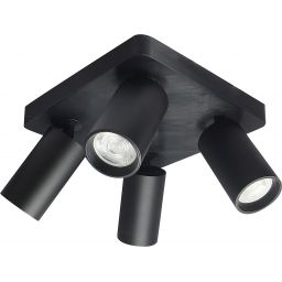 Rabalux Yorli lampa podsufitowa 4x7 W czarna 73084