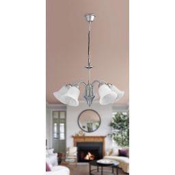 Rabalux Francesca lampa wisząca 5x40 W biała-brązowa 7365