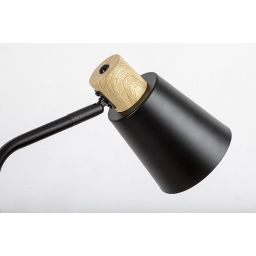 Rabalux Azim lampa stojąca 1x40W czarny/drewno 74003