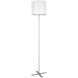 Rabalux Izander lampa stojąca 1x40W srebrny/biały 74012