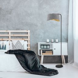 Rabalux Farelia lampa stojąca 1x10 W czarna-szara 74019