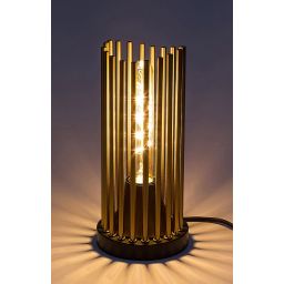 Rabalux Roxas lampa stołowa 1x40W czarny mat/miedź 74021