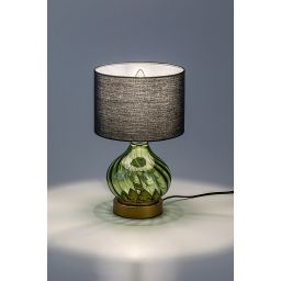 Rabalux Pirelo lampa stołowa 1x25 W czarna-zielona 74033