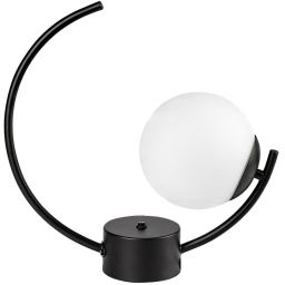 Rabalux Mesiro lampa stołowa 1x25 W biała-czarna 74035