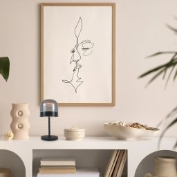 Rabalux Xelira lampa stołowa 1x13 W czarna-przydymiona 74037