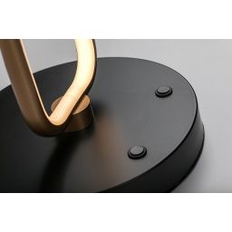 Rabalux Domiro lampa stojąca 1x60 W czarna/złota 74043