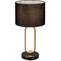 Rabalux Domiro lampa stołowa 1x60 W czarna/złota 74044