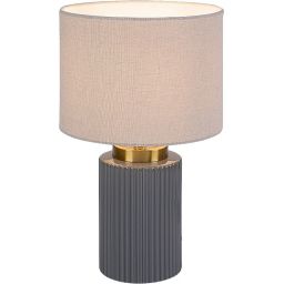 Rabalux Glovy lampa stołowa 1x40 W biała/szara 74045