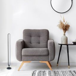 Rabalux Barto lampa stojąca 1x19 W biała-czarna 74051