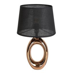 Rabalux Dalora lampa stołowa 1x25 W czarna-brązowa 74063