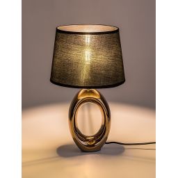 Rabalux Dalora lampa stołowa 1x25 W czarna-brązowa 74063