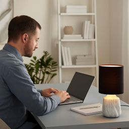 Rabalux Nalisa lampa stołowa 1x40 W czarna 74066