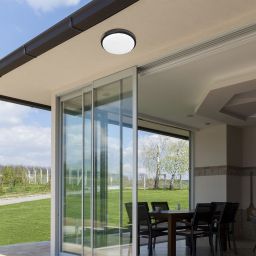 Rabalux Hort plafon zewnętrzny 1x15W czarny/biały 7407