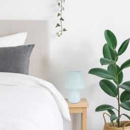 Rabalux Ingrid lampa stołowa 1x40 W niebieska 74077