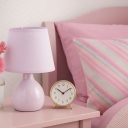 Rabalux Ingrid lampa stołowa 1x40 W różowa 74078