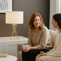 Rabalux Nivra lampa stołowa 1x40 W złota 74081