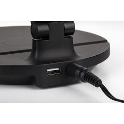 Rabalux Isak inteligentna lampa biurkowa 1x9 W biała-czarna 74198