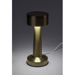 Rabalux Senan lampa stołowa 1x2,7 W biała-złota 74207