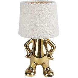 Rabalux Smurfy lampa stołowa 1x40 W złota-kremowa 74215