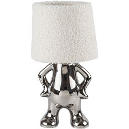 Rabalux Smurfy lampa stołowa 1x40 W srebrna-kremowa 74216