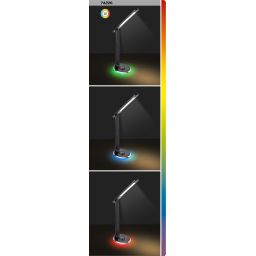 Rabalux Jacey inteligentna lampa biurkowa 1x6 W biała-czarna 74226