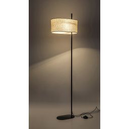 Rabalux Narmin lampa stojąca 1x40 W czarna-beżowa 74240