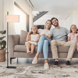 Rabalux Narmin lampa stojąca 1x40 W czarna-beżowa 74240