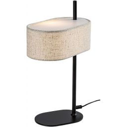 Rabalux Narmin lampa stołowa 1x40 W czarna-beżowa 74241