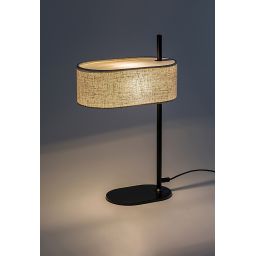 Rabalux Narmin lampa stołowa 1x40 W czarna-beżowa 74241