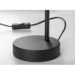 Rabalux Hatice lampa biurkowa 1x15 W czarna-przydymiona 74278