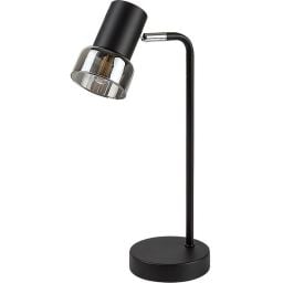 Rabalux Hatice lampa biurkowa 1x15 W czarna-przydymiona 74278