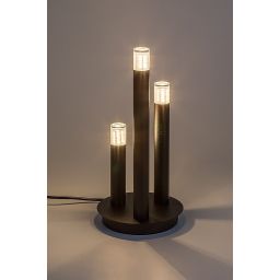 Rabalux Ramira lampa stołowa 3x5 W czarna-przezroczysta 74365