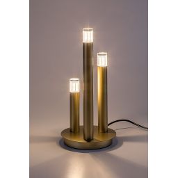 Rabalux Ramira lampa stołowa 3x5 W przezroczysta-złota 74366
