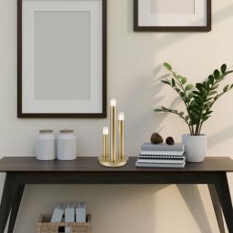 Rabalux Ramira lampa stołowa 3x5 W przezroczysta-złota 74366