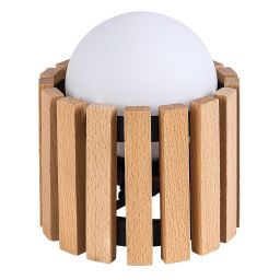 Rabalux Noxelle lampa stołowa 1x5 W czarna-drewno 74420