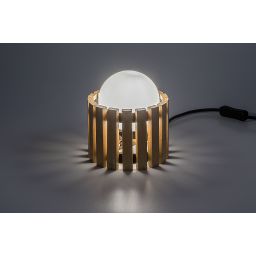 Rabalux Noxelle lampa stołowa 1x5 W czarna-drewno 74420