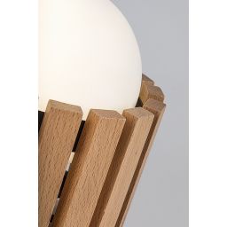 Rabalux Noxelle lampa stołowa 1x5 W czarna-drewno 74420