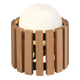 Rabalux Noxelle lampa stołowa 1x5 W czarna-drewno 74420