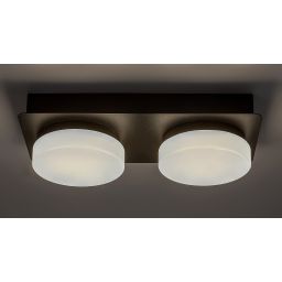Rabalux Attichus lampa podsufitowa 2x11W LED czarny mat/biały 75002