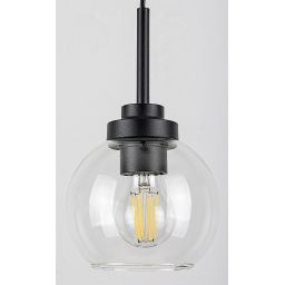 Rabalux Tirina lampa wisząca 1x15 W czarna 75006
