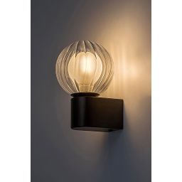 Rabalux Colzar kinkiet 1x3,5 W czarny-przezroczysty 75021