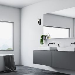 Rabalux Teodoro kinkiet 1x12 W czarny-przezroczysty 75027