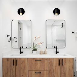 Rabalux Kadir kinkiet 1x3 W czarny-przezroczysty-złoty 75040