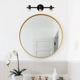 Rabalux Kadir kinkiet 3x9 W czarny-przezroczysty-złoty 75042