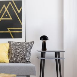 Rabalux Ishtar lampa stołowa 1x3W LED czarny mat 76007