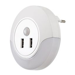 Rabalux Dembo lampka nocna do gniazdka 1x13,9 W biała 76012